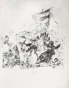 Francisco Goya Drawing for plate 190 Spain oil painting artist